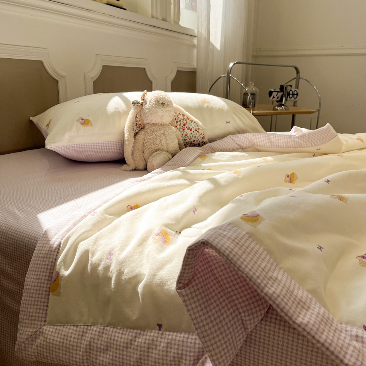 91家纺网 家纺一手货源 找家纺 （总）一加一 2026新款雅棉活性印花大豆夏被四件套 夏凉被空调被