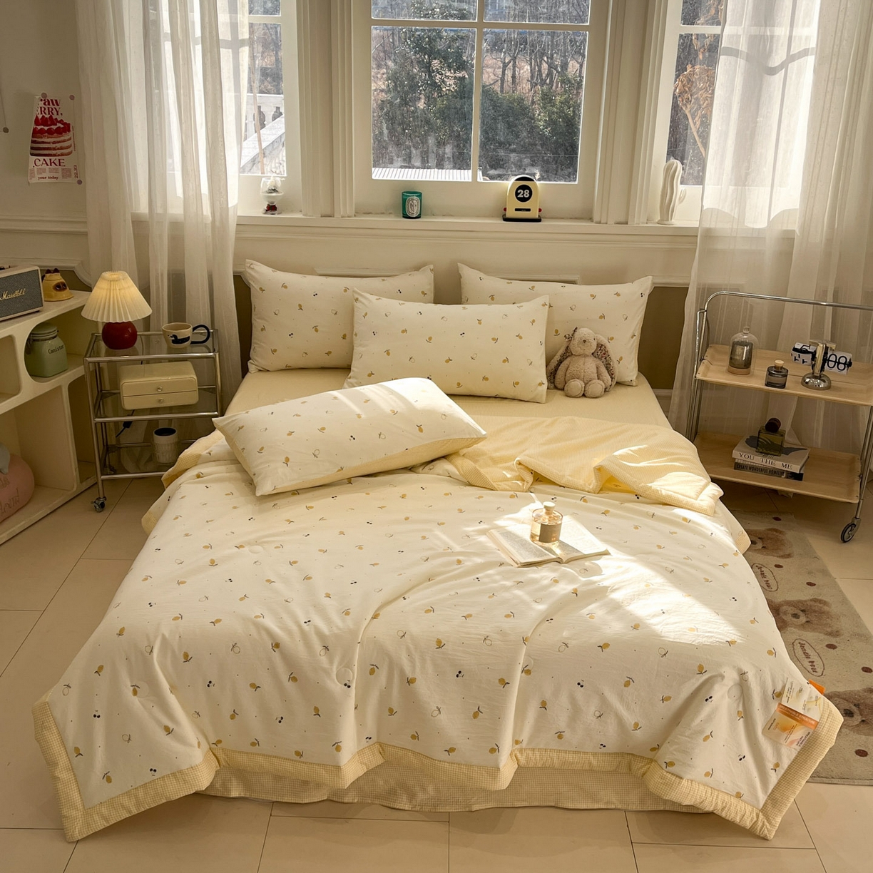 91家纺网 家纺一手货源 找家纺 （总）一加一 2026新款雅棉活性印花大豆夏被四件套 夏凉被空调被