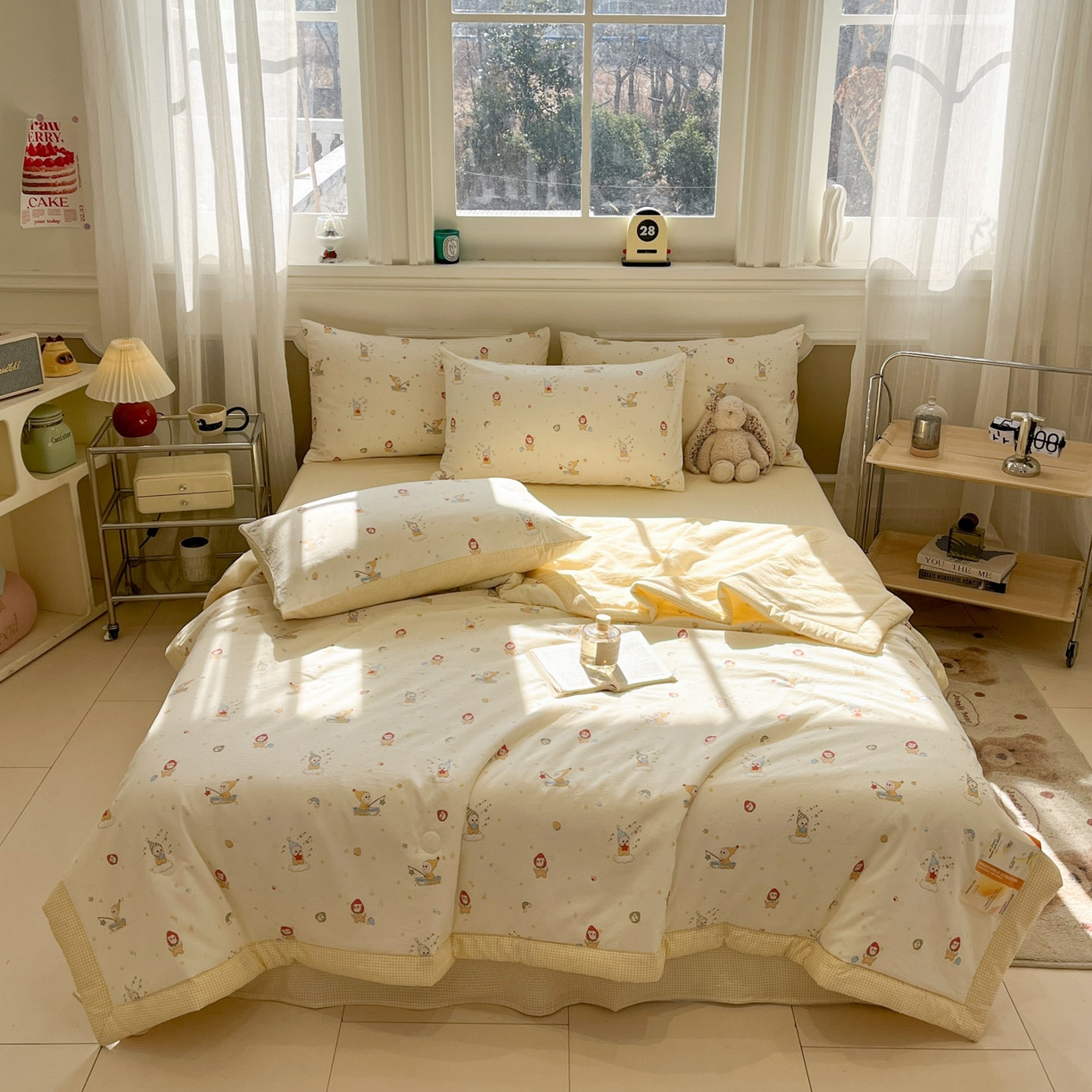 91家纺网 家纺一手货源 找家纺 （总）一加一 2026新款雅棉活性印花大豆夏被四件套 夏凉被空调被