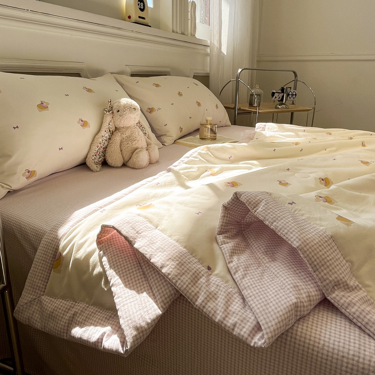 91家纺网 家纺一手货源 找家纺 一加一 2026新款雅棉活性印花大豆夏被四件套 夏凉被空调被 河马