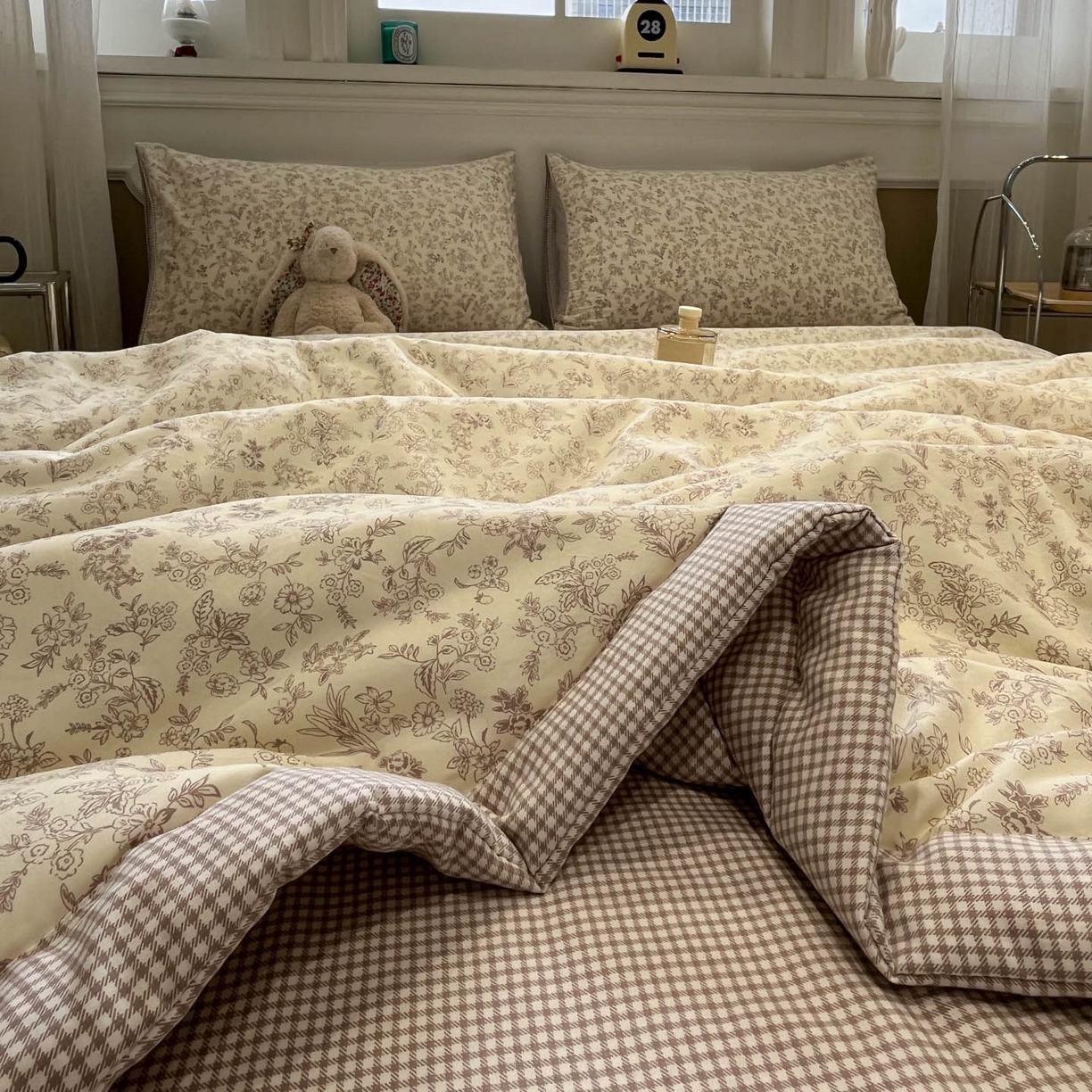 91家纺网 家纺一手货源 找家纺 一加一 2026新款雅棉活性印花大豆夏被四件套 夏凉被空调被 简韵