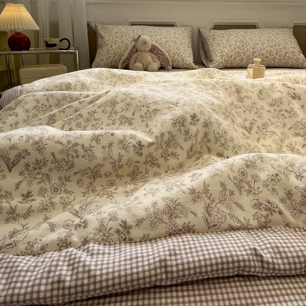 91家纺网 家纺一手货源 找家纺 一加一 2026新款雅棉活性印花大豆夏被四件套 夏凉被空调被 简韵