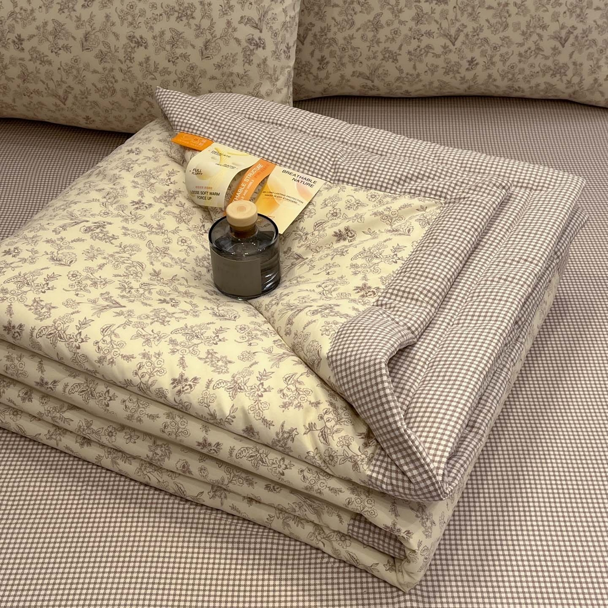 91家纺网 家纺一手货源 找家纺 一加一 2026新款雅棉活性印花大豆夏被四件套 夏凉被空调被 简韵