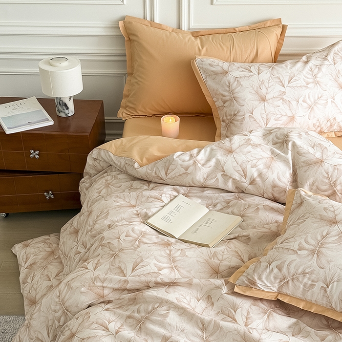 91家纺网 家纺一手货源 找家纺 Mr.pig猪先生水洗棉 2026新款全棉印花工艺款四件套（展示价格为控价，实际价格请联系客服） 麦时-咖