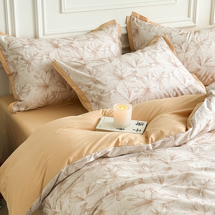 91家纺网 家纺一手货源 找家纺 Mr.pig猪先生水洗棉 2026新款全棉印花工艺款四件套（展示价格为控价，实际价格请联系客服） 麦时-咖