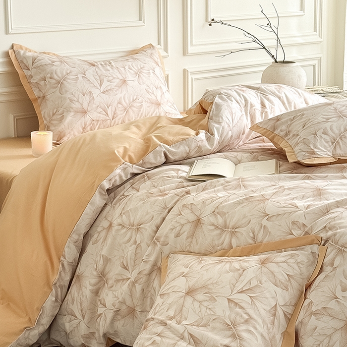 91家纺网 家纺一手货源 找家纺 Mr.pig猪先生水洗棉 2026新款全棉印花工艺款四件套（展示价格为控价，实际价格请联系客服） 麦时-咖