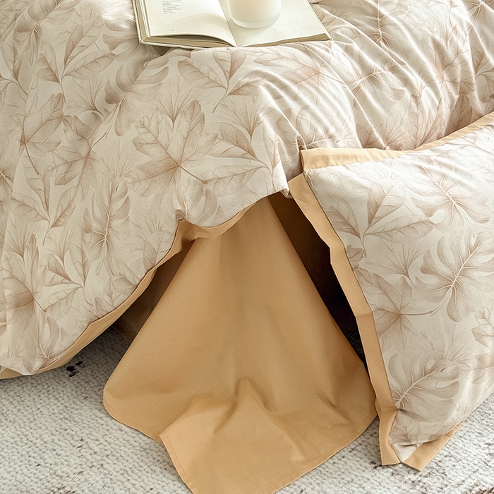 91家纺网 家纺一手货源 找家纺 Mr.pig猪先生水洗棉 2026新款全棉印花工艺款四件套（展示价格为控价，实际价格请联系客服） 麦时-咖