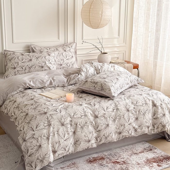 91家纺网 家纺一手货源 找家纺 Mr.pig猪先生水洗棉 2026新款全棉印花工艺款四件套（展示价格为控价，实际价格请联系客服） 麦时-棕