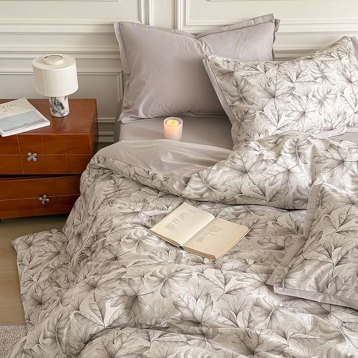 91家纺网 家纺一手货源 找家纺 Mr.pig猪先生水洗棉 2026新款全棉印花工艺款四件套（展示价格为控价，实际价格请联系客服） 麦时-棕