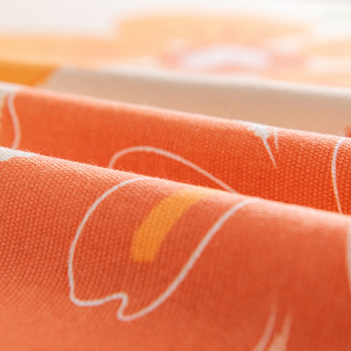 91家纺网 家纺一手货源 找家纺 居美良品 2026新款加厚215克老粗布床单卡通花卉可做凉席二三件套 绚丽