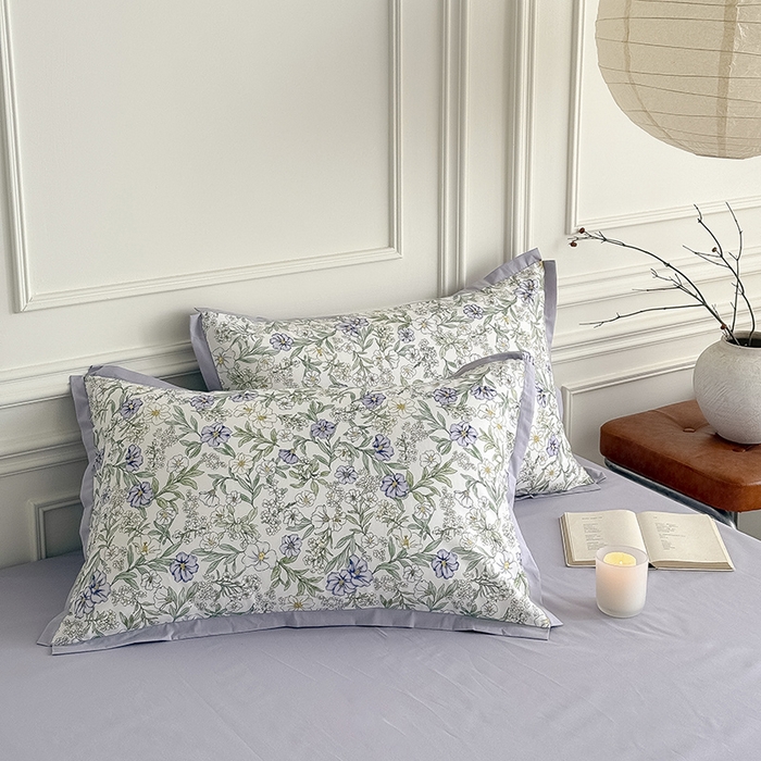 91家纺网 家纺一手货源 找家纺 Mr.pig猪先生水洗棉 2026新款全棉印花工艺款四件套（展示价格为控价，实际价格请联系客服） 木槿花