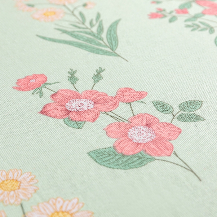 91家纺网 家纺一手货源 找家纺 居美良品 2026新款加厚215克老粗布床单卡通花卉可做凉席二三件套 诗意花坊