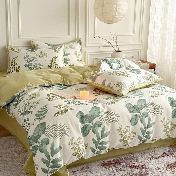 91家纺网 家纺一手货源 找家纺 Mr.pig猪先生水洗棉 2026新款全棉印花工艺款四件套（展示价格为控价，实际价格请联系客服） 青禾