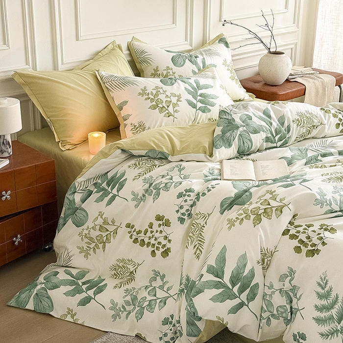 91家纺网 家纺一手货源 找家纺 Mr.pig猪先生水洗棉 2026新款全棉印花工艺款四件套（展示价格为控价，实际价格请联系客服） 青禾