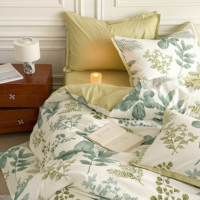 91家纺网 家纺一手货源 找家纺 Mr.pig猪先生水洗棉 2026新款全棉印花工艺款四件套（展示价格为控价，实际价格请联系客服） 青禾