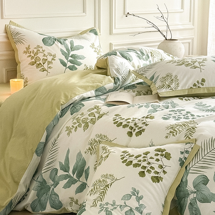 91家纺网 家纺一手货源 找家纺 Mr.pig猪先生水洗棉 2026新款全棉印花工艺款四件套（展示价格为控价，实际价格请联系客服） 青禾