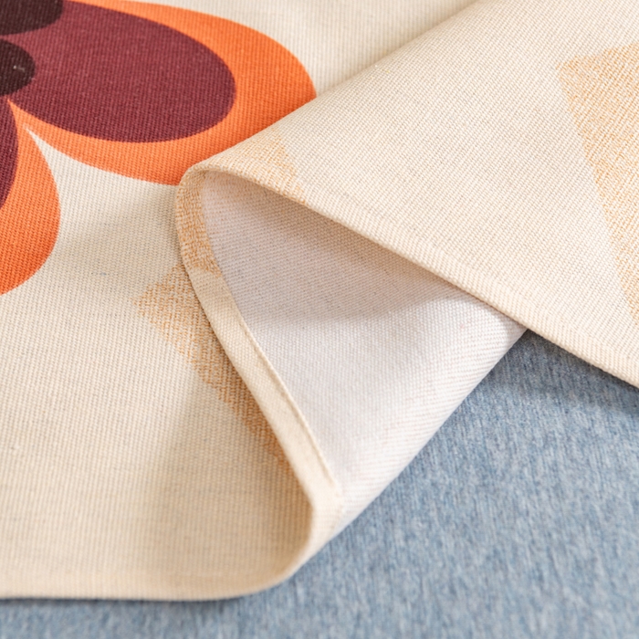 91家纺网 家纺一手货源 找家纺 居美良品 2026新款加厚215克老粗布床单卡通花卉可做凉席二三件套 幽雅