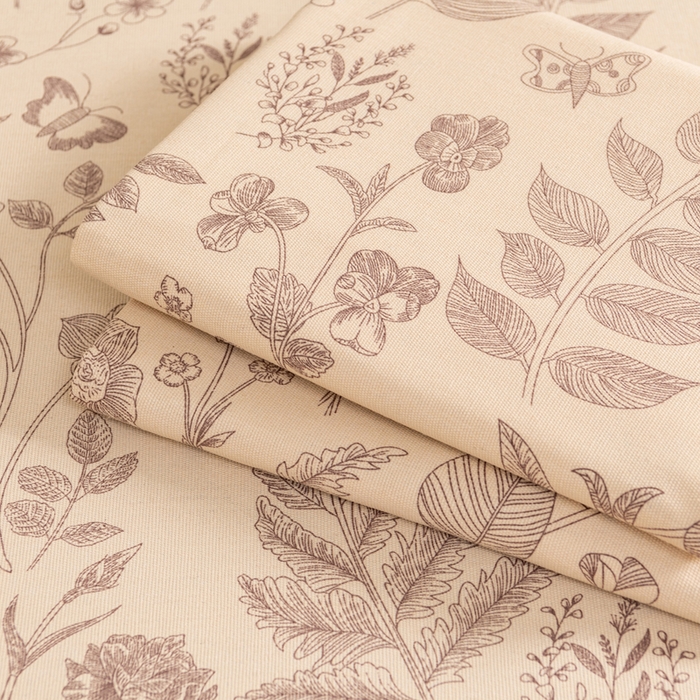 91家纺网 家纺一手货源 找家纺 居美良品 2026新款加厚215克老粗布床单卡通花卉可做凉席二三件套 恬静