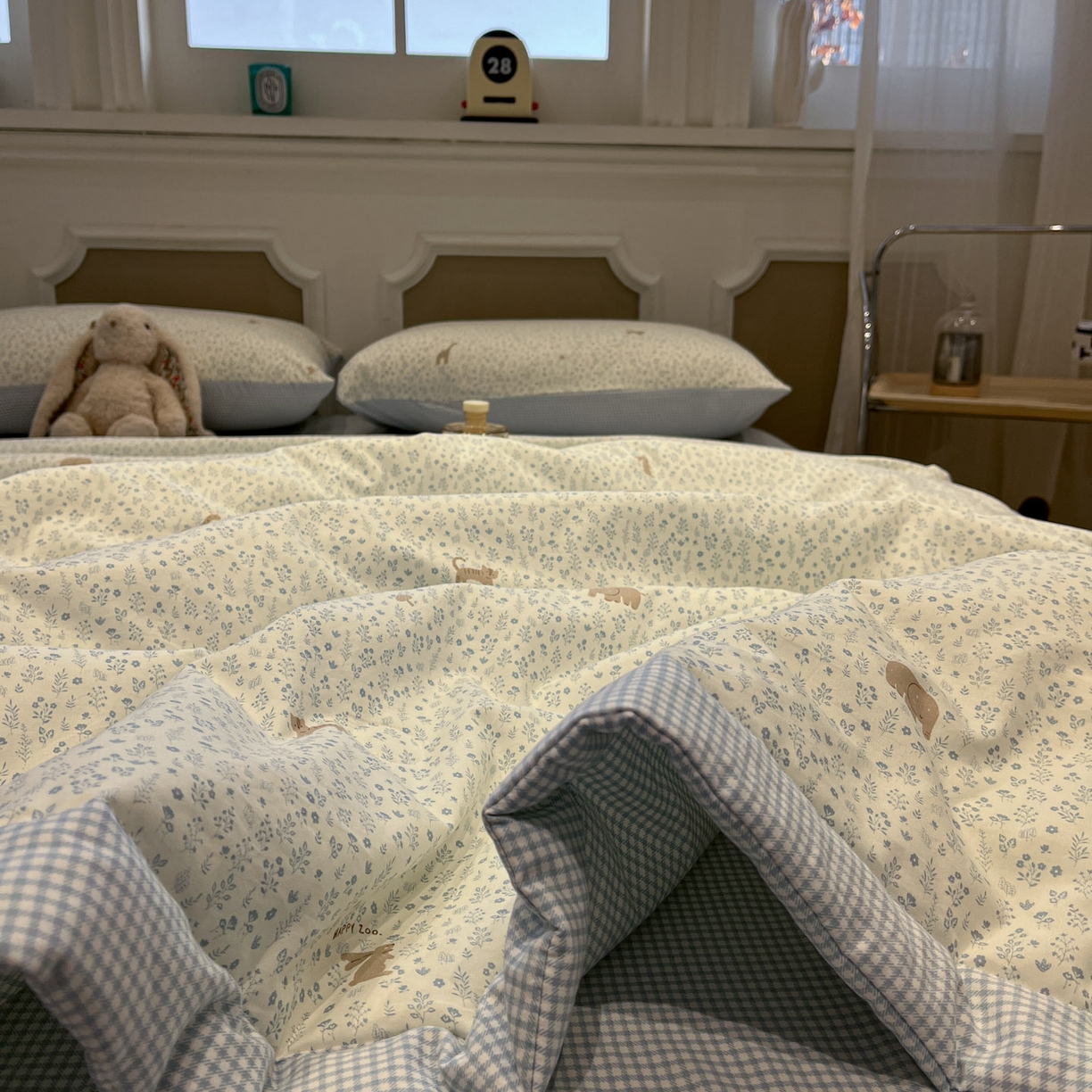 91家纺网 家纺一手货源 找家纺 一加一 2026新款雅棉活性印花大豆夏被四件套 夏凉被空调被 萌物