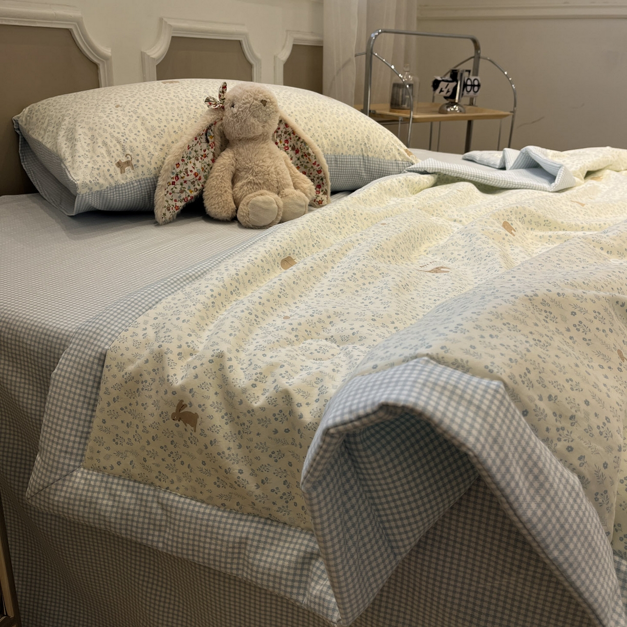 91家纺网 家纺一手货源 找家纺 一加一 2026新款雅棉活性印花大豆夏被四件套 夏凉被空调被 萌物