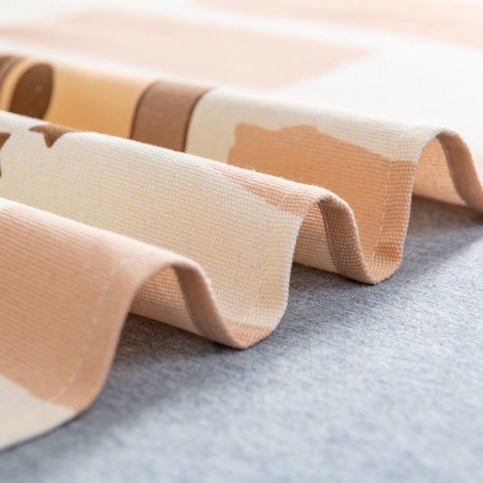 91家纺网 家纺一手货源 找家纺 居美良品 2026新款加厚215克老粗布枕套卡通花卉可做凉席二三件套 酷酷熊