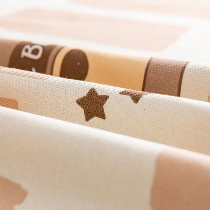 91家纺网 家纺一手货源 找家纺 居美良品 2026新款加厚215克老粗布枕套卡通花卉可做凉席二三件套 酷酷熊