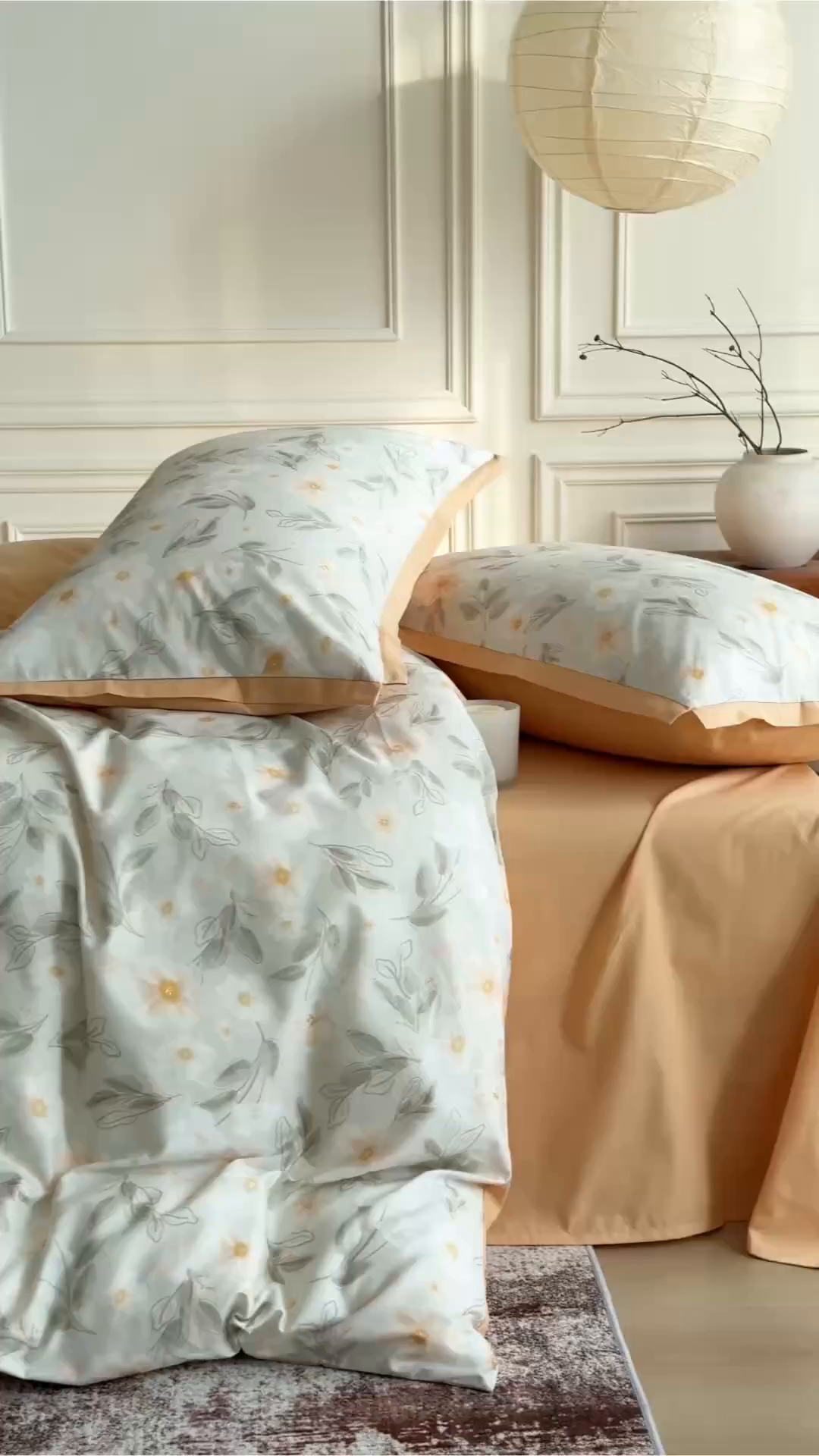 91家纺网 家纺一手货源 找家纺 Mr.pig猪先生水洗棉 2026新款全棉印花工艺款四件套（展示价格为控价，实际价格请联系客服） 山茶映雪