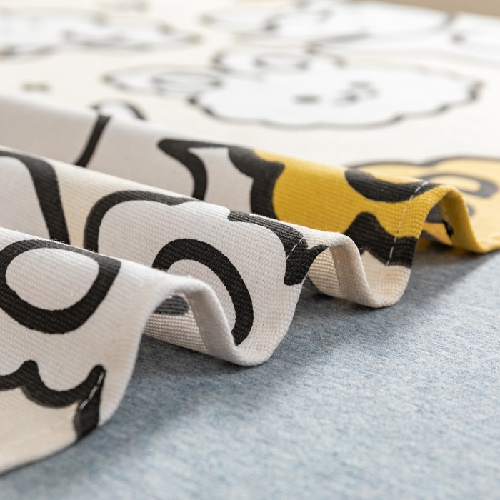 91家纺网 家纺一手货源 找家纺 居美良品 2026新款加厚215克老粗布枕套卡通花卉可做凉席二三件套 童梦乐园