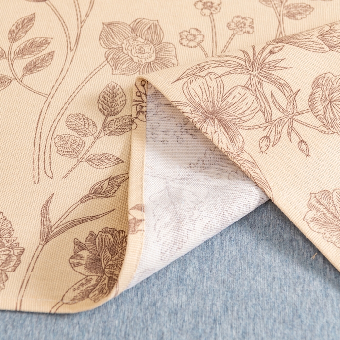 91家纺网 家纺一手货源 找家纺 居美良品 2026新款加厚215克老粗布枕套卡通花卉可做凉席二三件套 恬静