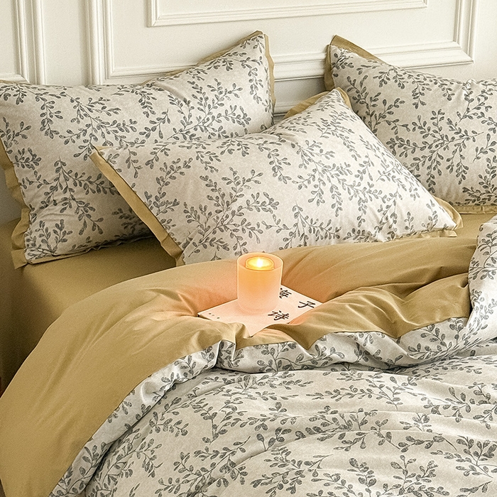 91家纺网 家纺一手货源 找家纺 Mr.pig猪先生水洗棉 2026新款全棉印花工艺款四件套（展示价格为控价，实际价格请联系客服） 野集