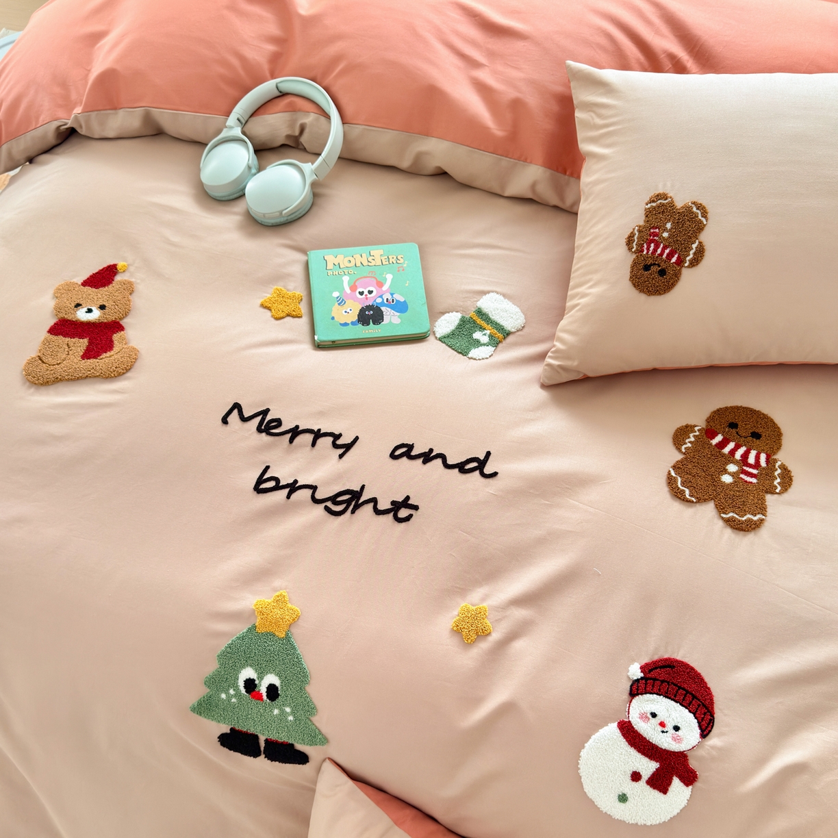 91家纺网 家纺一手货源 找家纺 如意朵 2026新款全棉小清新绣花四件套第一批 梦幻世界