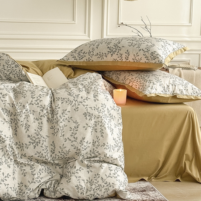 91家纺网 家纺一手货源 找家纺 Mr.pig猪先生水洗棉 2026新款全棉印花工艺款四件套（展示价格为控价，实际价格请联系客服） 野集