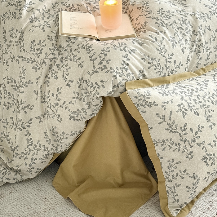 91家纺网 家纺一手货源 找家纺 Mr.pig猪先生水洗棉 2026新款全棉印花工艺款四件套（展示价格为控价，实际价格请联系客服） 野集