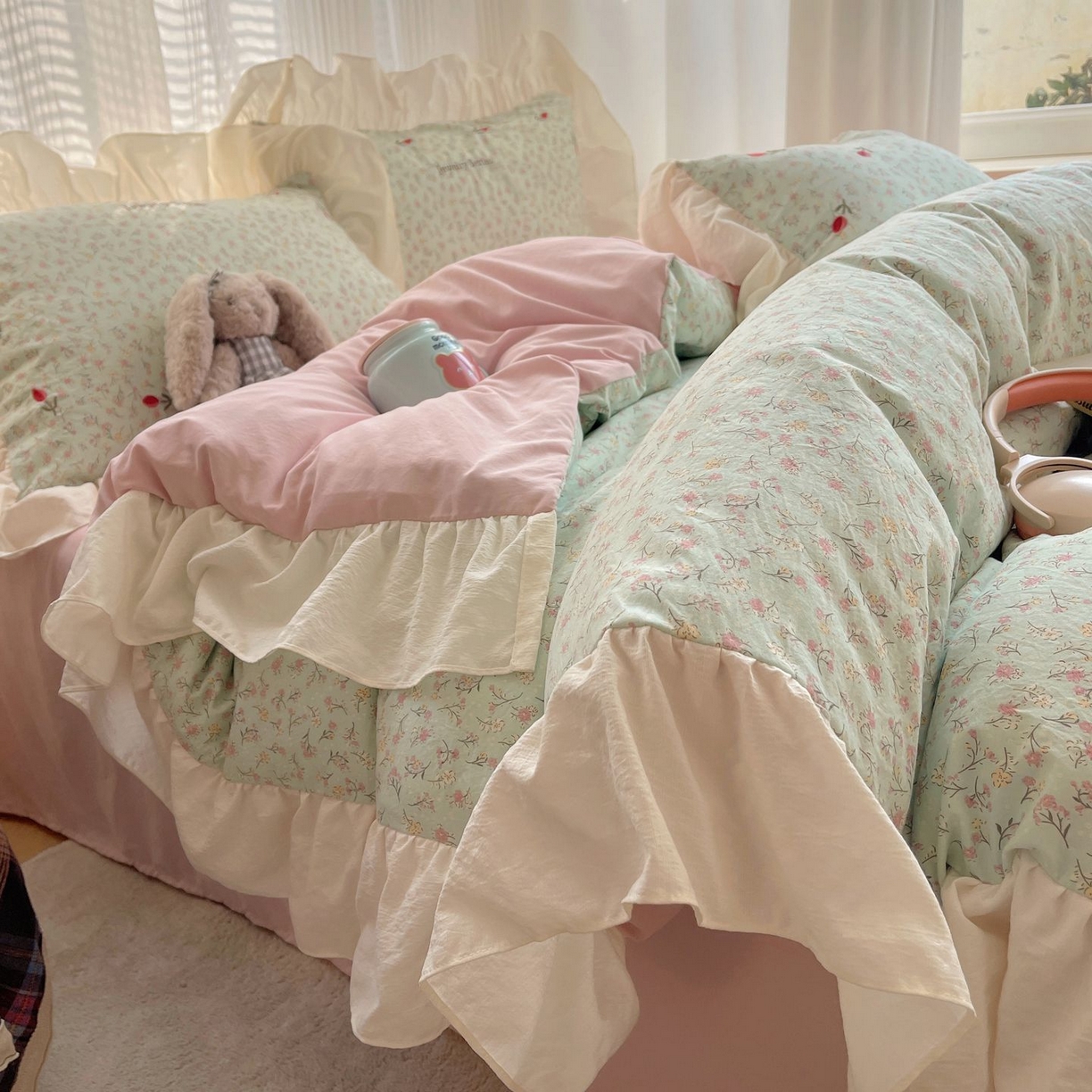 91家纺网 家纺一手货源 找家纺 （总）梦舒羽 2026新款A类云朵棉亲肤四季款刺绣1.8m四件套席床单宿舍绣花1.5米三件套