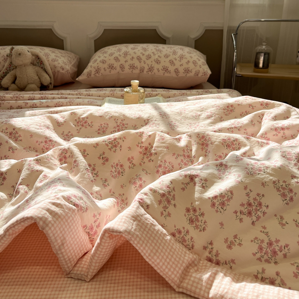 91家纺网 家纺一手货源 找家纺 一加一 2026新款雅棉活性印花大豆夏被四件套 夏凉被空调被 七分甜