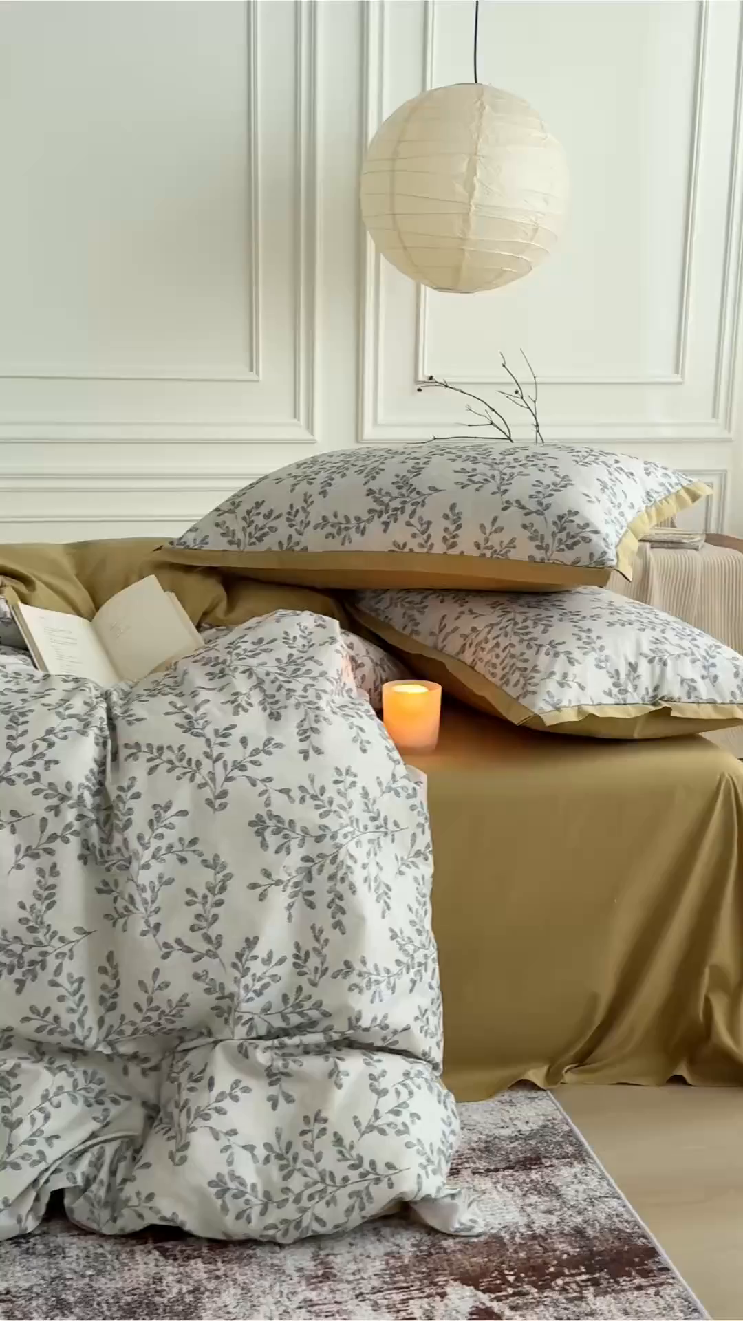 91家纺网 家纺一手货源 找家纺 Mr.pig猪先生水洗棉 2026新款全棉印花工艺款四件套（展示价格为控价，实际价格请联系客服） 野集