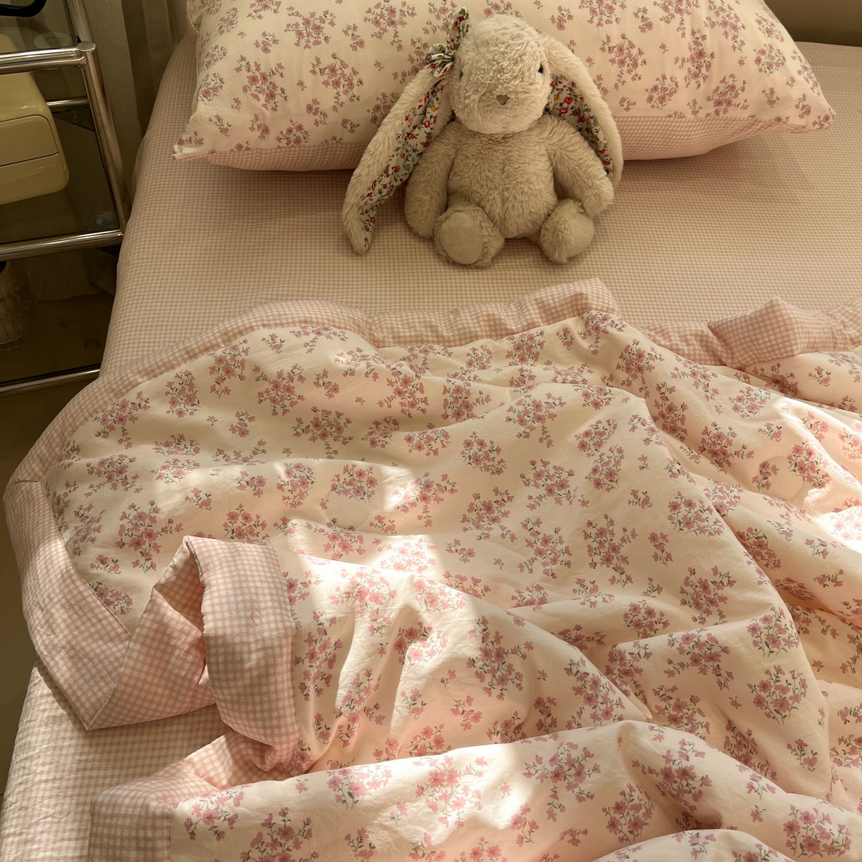 91家纺网 家纺一手货源 找家纺 一加一 2026新款雅棉活性印花大豆夏被四件套 夏凉被空调被 七分甜