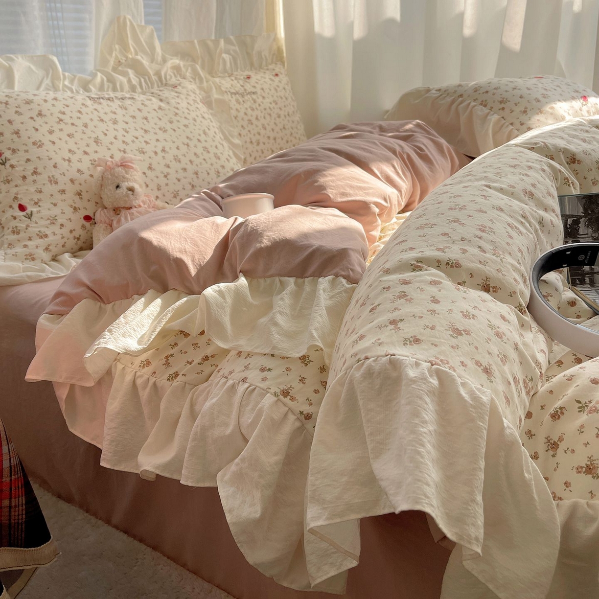 91家纺网 家纺一手货源 找家纺 梦舒羽 2026新款A类云朵棉亲肤四季款刺绣1.8m四件套席床单宿舍绣花1.5米三件套 巴黎之恋（刺绣款）