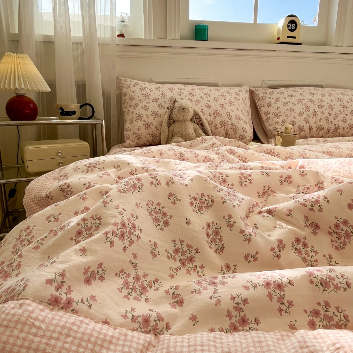 91家纺网 家纺一手货源 找家纺 一加一 2026新款雅棉活性印花大豆夏被四件套 夏凉被空调被 七分甜