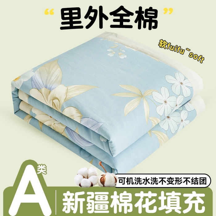 91家纺网 家纺一手货源 找家纺 （总）恬思语家纺 2026春夏新款里外全棉印花棉花夏被空调被夏凉被夏被四件套