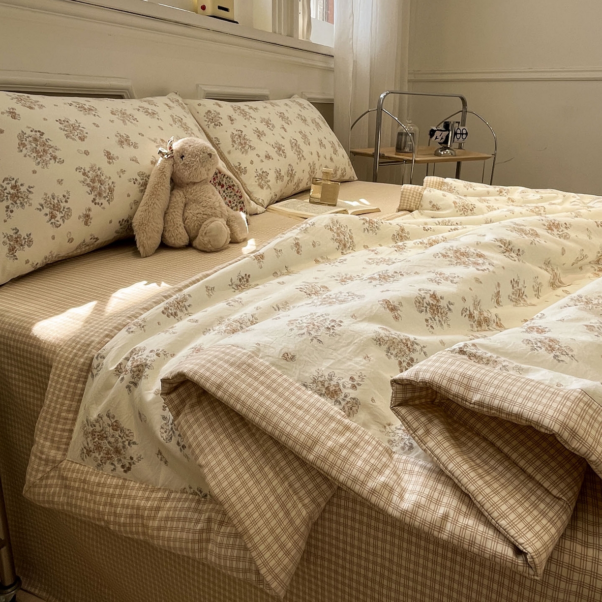 91家纺网 家纺一手货源 找家纺 一加一 2026新款雅棉活性印花大豆夏被四件套 夏凉被空调被 甜桔