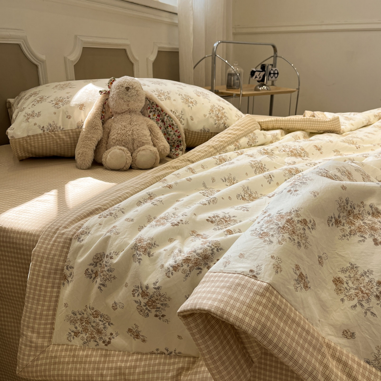 91家纺网 家纺一手货源 找家纺 一加一 2026新款雅棉活性印花大豆夏被四件套 夏凉被空调被 甜桔