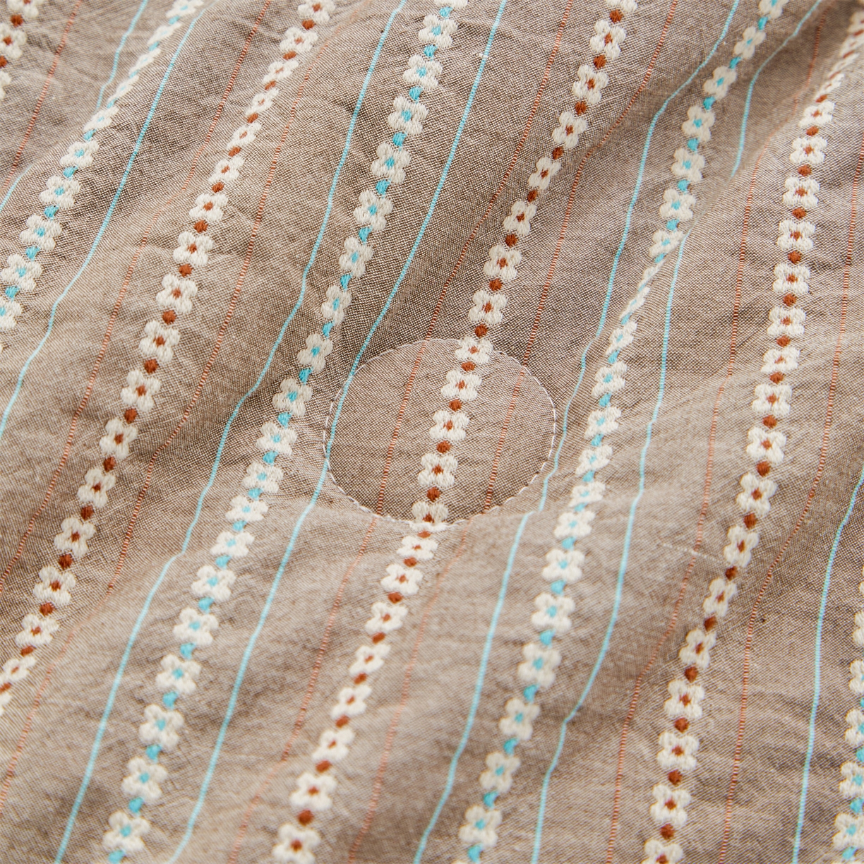 91家纺网 家纺一手货源 找家纺 恬思语家纺 2026春夏新款全棉纯棉色织大提花贝壳边棉花夏被夏凉被空调被丽彩 丽彩-咖