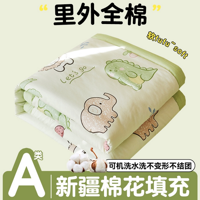 91家纺网 家纺一手货源 找家纺 （总）恬思语家纺 2026春夏新款里外全棉印花棉花夏被空调被夏凉被夏被四件套