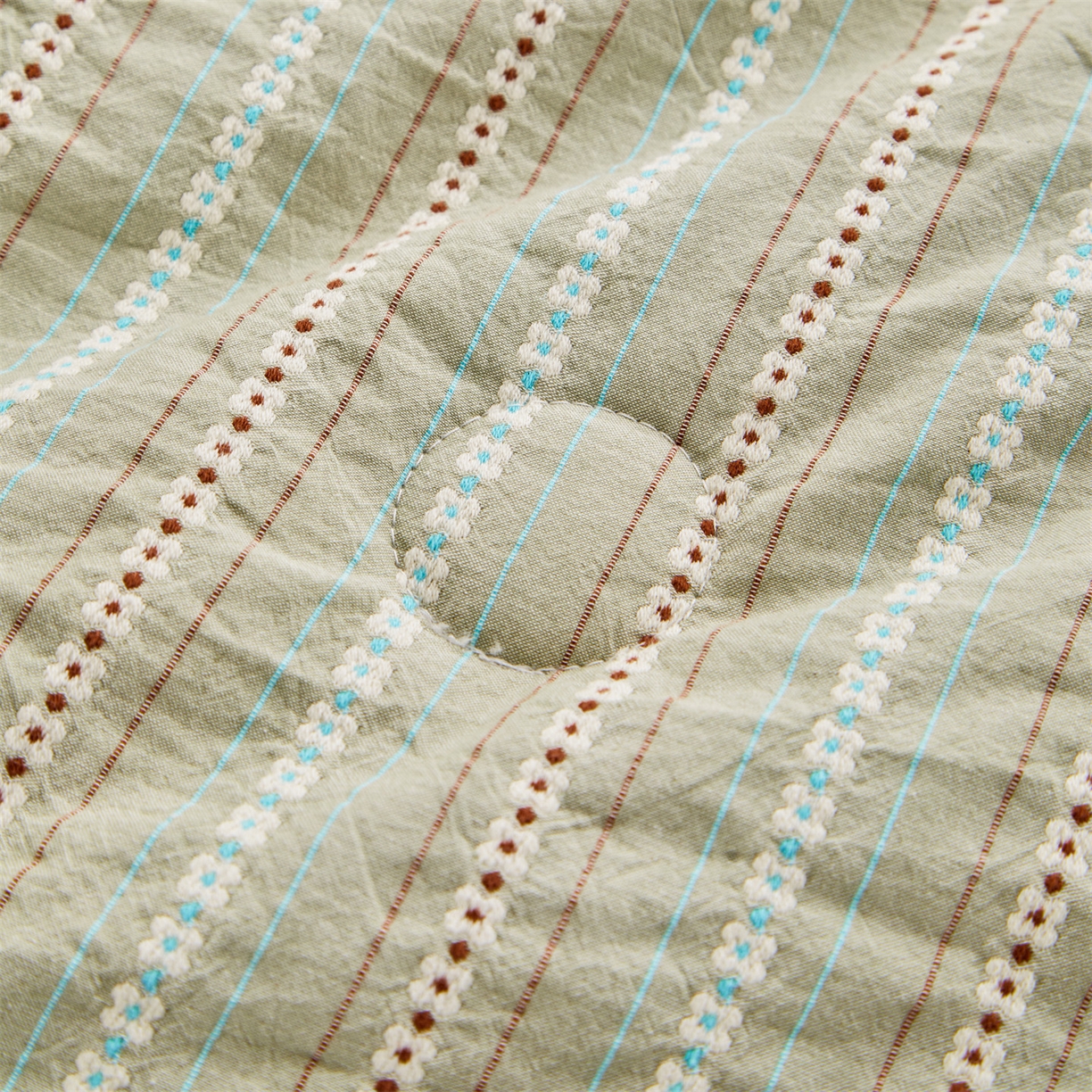 91家纺网 家纺一手货源 找家纺 恬思语家纺 2026春夏新款全棉纯棉色织大提花贝壳边棉花夏被夏凉被空调被丽彩 丽彩-绿