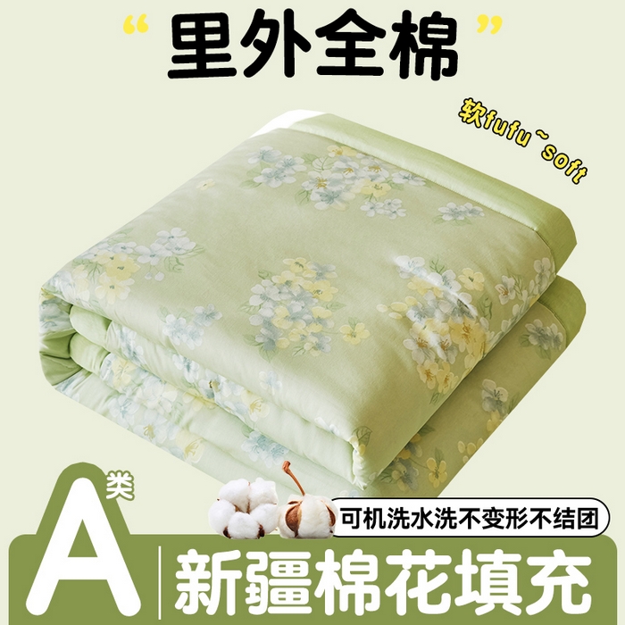 91家纺网 家纺一手货源 找家纺 （总）恬思语家纺 2026春夏新款里外全棉印花棉花夏被空调被夏凉被夏被四件套