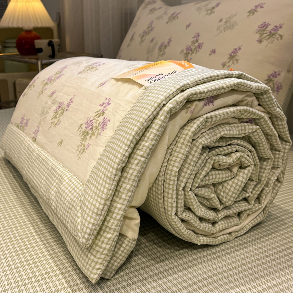 91家纺网 家纺一手货源 找家纺 一加一 2026新款雅棉活性印花大豆夏被四件套 夏凉被空调被 唯美