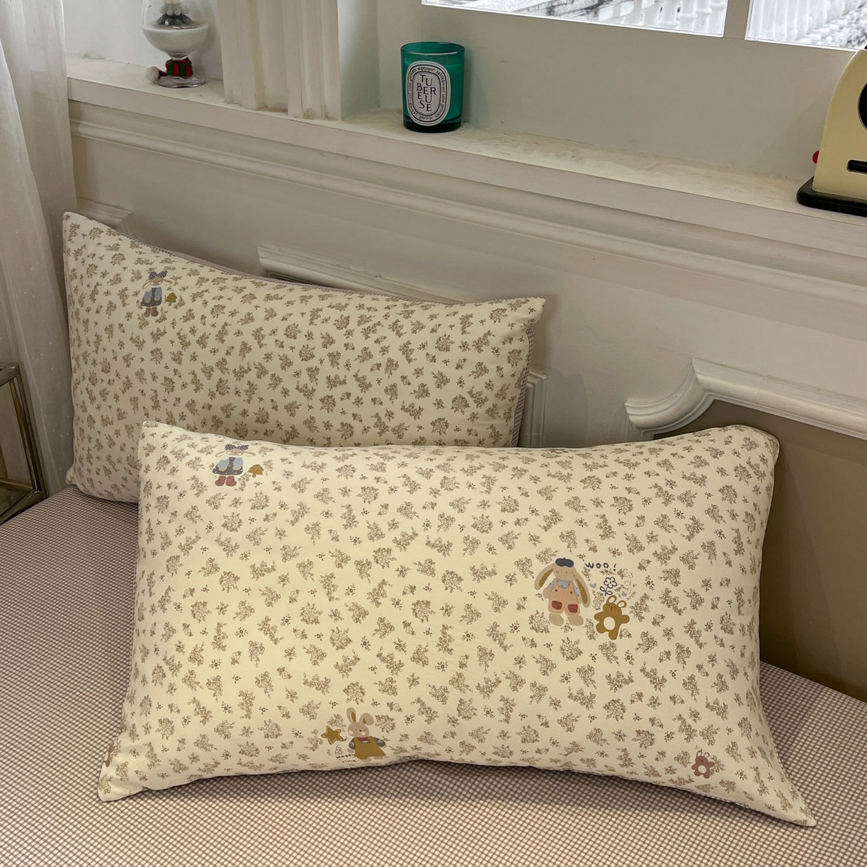 91家纺网 家纺一手货源 找家纺 一加一 2026新款雅棉活性印花大豆夏被四件套 夏凉被空调被 午后时光