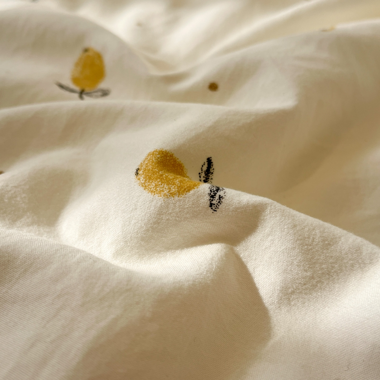 91家纺网 家纺一手货源 找家纺 一加一 2026新款雅棉活性印花大豆夏被四件套 夏凉被空调被 柠檬物语