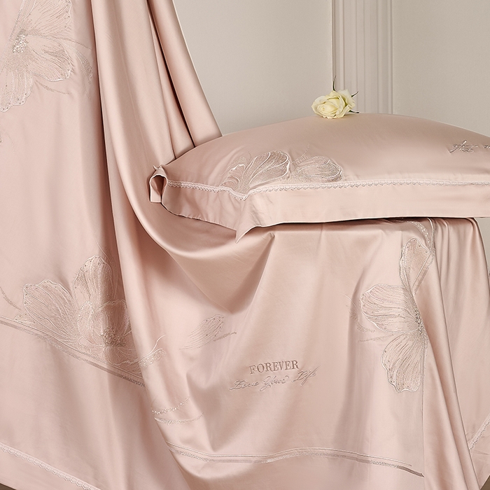 91家纺网 家纺一手货源 找家纺 （总）诗黛尔家纺 2026春夏云朵棉刺绣四件套 香颂系列